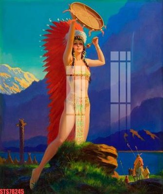 Ảnh gốc Tranh sơn dầu phương tây tổng hợp STS78245 (độ nét cao) in tráng gương