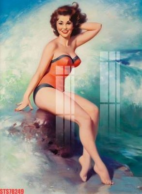 File in trần Tranh sơn dầu phương tây tổng hợp STS78249 (bản gốc) đại dương