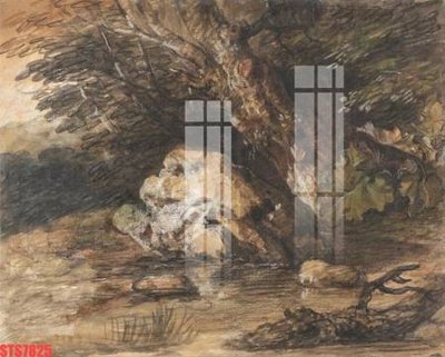 File tranh Tranh sơn dầu phương tây tổng hợp STS7825 (gốc) in trên kính