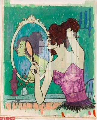 Download file gốc Tranh sơn dầu phương tây tổng hợp STS78423 (in lụa) tranh 3D