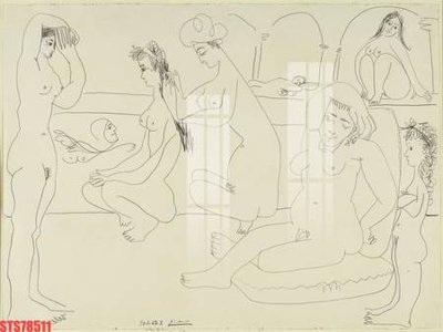 File gốc Tranh sơn dầu phương tây tổng hợp STS78511 (chủ đề hiện đại) trang trí