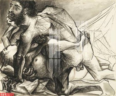 File PSD Tranh sơn dầu phương tây tổng hợp STS78551 (bản gốc) đã tách nền