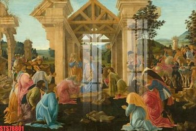 File gốc Tranh sơn dầu phương tây tổng hợp STS78801 (trang trí) cho phòng khách