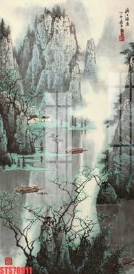 File ảnh Tranh sơn dầu phương tây tổng hợp STS78911 (gốc) dùng in Pano