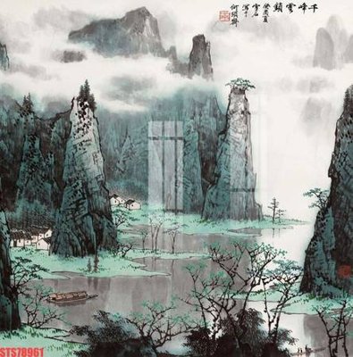 Tải file tranh gốc Tranh sơn dầu phương tây tổng hợp STS78961 chất lượng cao