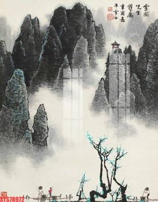 File tranh Tranh sơn dầu phương tây tổng hợp STS78972 (bản gốc) trang trí văn phòng