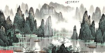 File in lụa Tranh sơn dầu phương tây tổng hợp STS78985 (hoa văn) Tranh sơn dầu phương tây tổng hợp STS78985