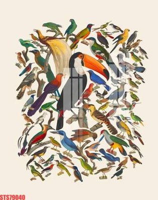 File gốc Tranh sơn dầu phương tây tổng hợp STS79040 (in ấn) màu sắc trung thực