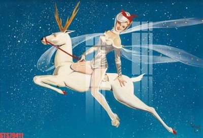 File gốc Tranh sơn dầu phương tây tổng hợp STS79411 (in lụa) tranh mã đáo