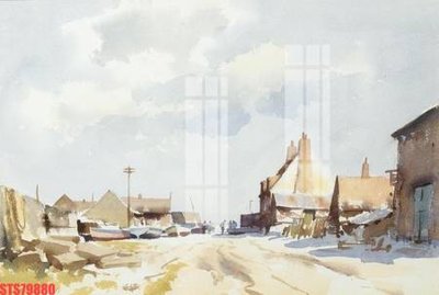 File tranh Tranh sơn dầu phương tây tổng hợp STS79880 (ảnh gốc) in trần nhà