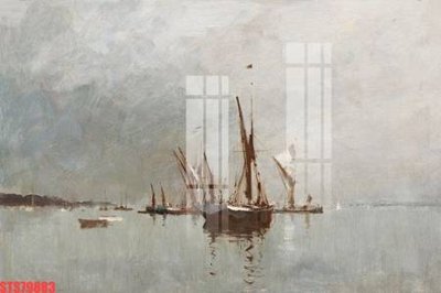 File gốc Tranh sơn dầu phương tây tổng hợp STS79883 (in lụa) tranh thuận buồm