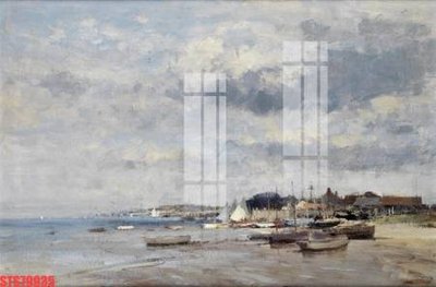 File in trần Tranh sơn dầu phương tây tổng hợp STS79935 (bản gốc) bầu trời