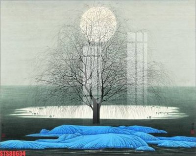 Download file gốc Tranh sơn dầu phương tây tổng hợp STS80634 (in lụa) hoa lá