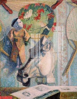 File PSD Tranh sơn dầu phương tây tổng hợp STS80713 (nguyên bản) cho thiết kế