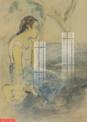 Download file gốc Tranh sơn dầu phương tây tổng hợp STS80758 (in mica) logo