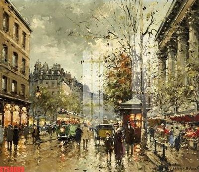 File tranh Tranh sơn dầu phương tây tổng hợp STS8085 (bản gốc) treo phòng ăn