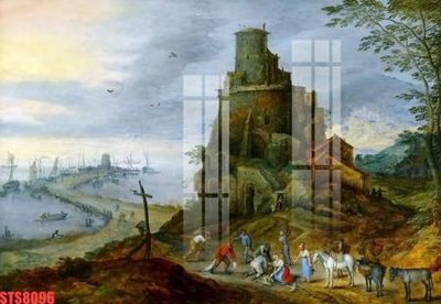 File gốc in tráng gương Tranh sơn dầu phương tây tổng hợp STS8096 chi tiết