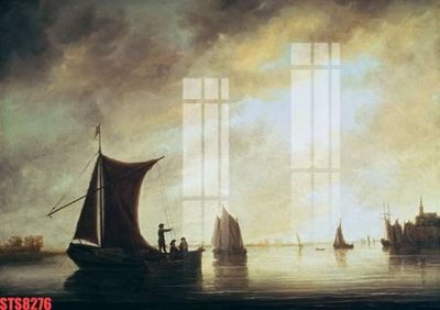 File tranh Tranh sơn dầu phương tây tổng hợp STS8276 (ảnh gốc) in trần nhà