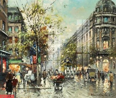 File gốc Tranh sơn dầu phương tây tổng hợp STS8325 (in lụa) chi tiết cao