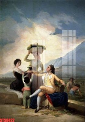 File in trần Tranh sơn dầu phương tây tổng hợp STS8422 (bản gốc) 5D