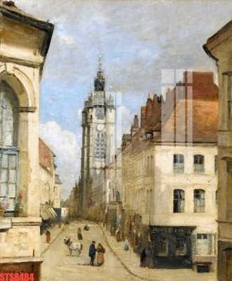 Download file gốc Tranh sơn dầu phương tây tổng hợp STS8484 (in lụa) hoa lá