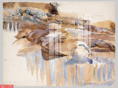 File tranh Tranh sơn dầu phương tây tổng hợp STS8512 (ảnh gốc) in trần 3D