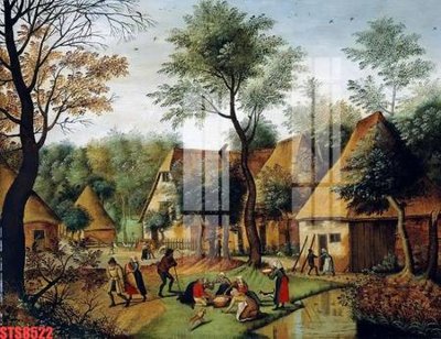 File tranh Tranh sơn dầu phương tây tổng hợp STS8522 (bản gốc) trang trí văn phòng