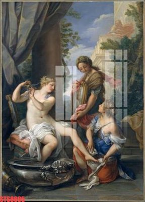 File gốc Tranh sơn dầu phương tây tổng hợp STS8695 (in lụa) trang trí tường