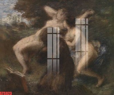 Download file gốc Tranh sơn dầu phương tây tổng hợp STS923 (in mica) 3D