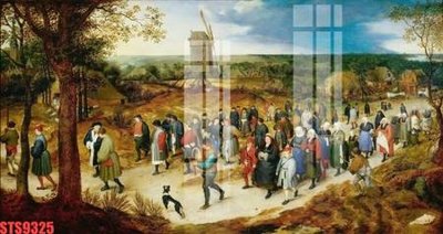 File gốc Tranh sơn dầu phương tây tổng hợp STS9325 (in lụa) trang trí tường