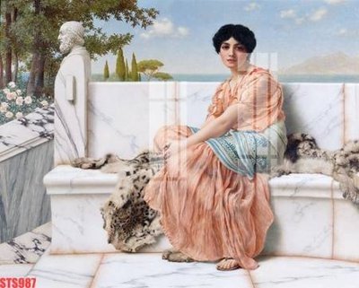 File tranh Tranh sơn dầu phương tây tổng hợp STS987 (gốc) chủ đề trẻ em