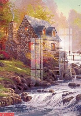 File tranh Tranh sơn dầu phương tây tổng hợp STS9932 (ảnh gốc) in trần nhà