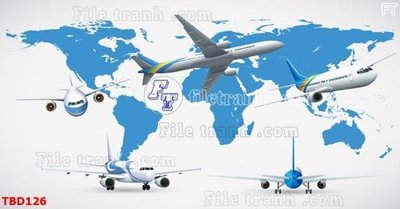 File ảnh Tranh bản đồ thế giới TBD126 (gốc) dùng in Pano