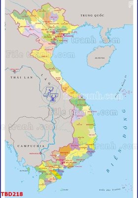File gốc Tranh bản đồ thế giới TBD218 (trang trí) phòng ngủ