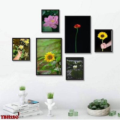 File in ấn cao cấp File tranh bộ 6 tấm hoa sen hoa hướng dương TBH120 (file gốc)