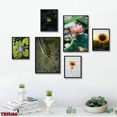 Tải về file gốc File tranh bộ 6 tấm hoa sen hoa hướng dương TBH186 (chuẩn in ấn)