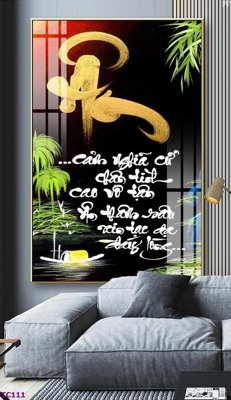 Download file File tranh thư pháp tặng thầy cô 20 tháng 11 TC111 (gốc) in mica cao cấp