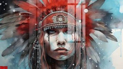 File gốc File gốc in tranh thổ dân TD112 (dành cho quảng cáo)