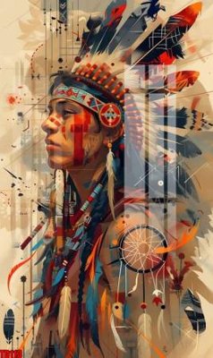 File tranh in trần 3D File gốc in tranh thổ dân TD113 (ảnh gốc)