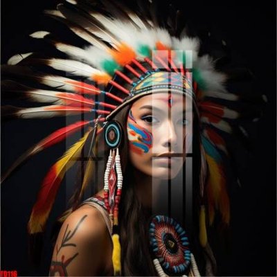 Hình ảnh file gốc File gốc in tranh thổ dân TD116 (chất lượng cao)