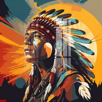 File gốc File gốc in tranh thổ dân TD131 (in lụa) họa tiết 3D