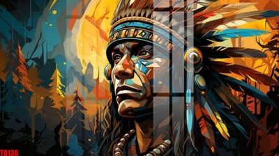 Mua file tranh gốc File gốc in tranh thổ dân TD136 tại Filetranh.com