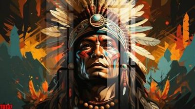 File in mica File gốc in tranh thổ dân TD137 (ảnh gốc) đẹp