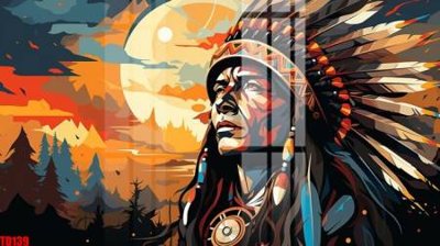 Tải file File gốc in tranh thổ dân TD139 (gốc) in tranh tráng gương