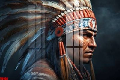 File tranh gốc File gốc in tranh thổ dân TD168 (bản quyền) file PSD