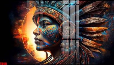 Tải file File gốc in tranh thổ dân TD181 (ảnh gốc) in gạch men