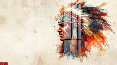 File PSD File gốc in tranh thổ dân TD193 (bản gốc) chất lượng nhất