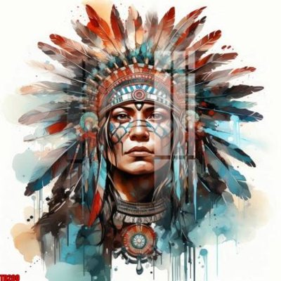 File in trần File gốc in tranh thổ dân TD200 (bản gốc) hoa văn