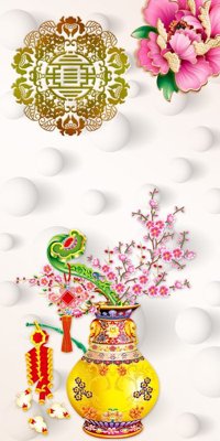 File ảnh File tranh đứng lối vào TD2000 (gốc) cho trang trí nội thất