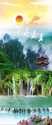 Download file gốc File tranh đứng lối vào TD2303 (độ nét cao)